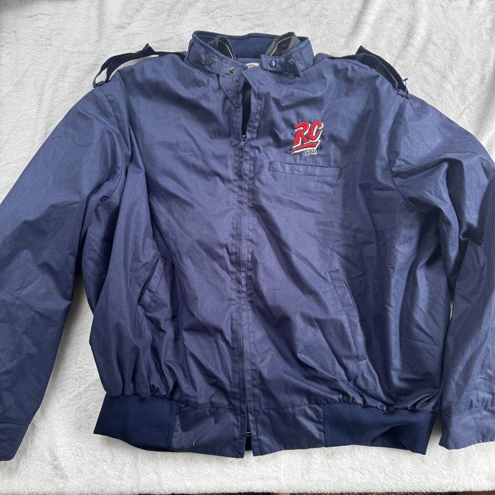 Vintage RC Cola Jacket Mens Large‎ Riverside Embroidered Windbreaker 90s